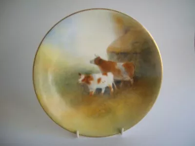 Buy Rare Royal Worcester Cattle Plate - Stinton • 265£