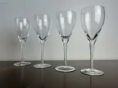 Buy Stuart Crystal Iona Air Twist Stem Set 4 Wine Goblet/Glasses Large • 313.07£