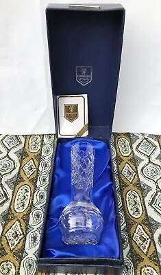Buy Edinburdh Crystal Royal Marriage Hand Made Crystal Bud Vase 1981 Prince Of Wales • 16£