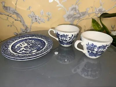 Buy Churchill China  Blue Willow  Dinner Plate Made In Staffordshire England • 40£