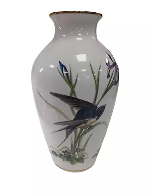 Buy Limited Edition Meadowland Bird Vase By Basil Ede 1980 Franklin Porcelain • 9.99£