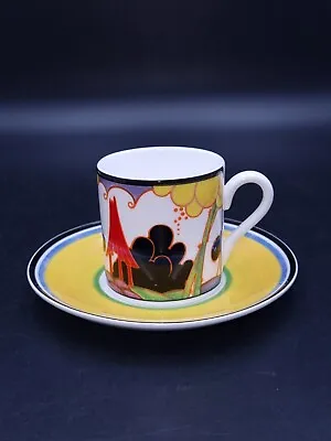 Buy Wedgwood Clarice Cliff Café Chic Summerhouse Demitasse Coffee Cup&Saucer • 39.90£