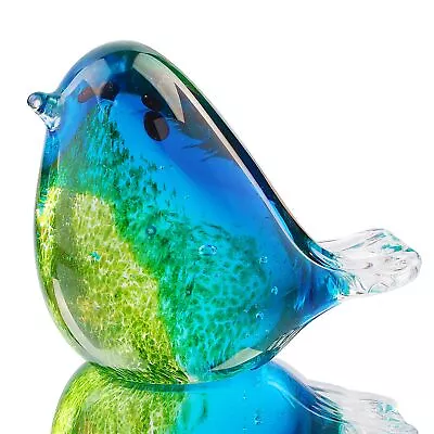 Buy Hophen Art Glass Bird Figurine Handmade Blown Glass Paper Wight Mother`s Day ... • 31.22£