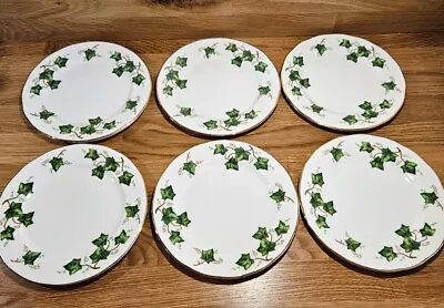 Buy 6 Colclough China  Ivy Leaf Side Tea Plates Fine Bone China England 16cm • 25£