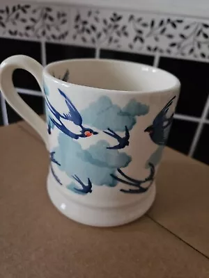 Buy Pre-Owned - Emma Bridgewater - Blue Swallows In The Clouds - 1/2 Pint Mug - 1st • 10.50£