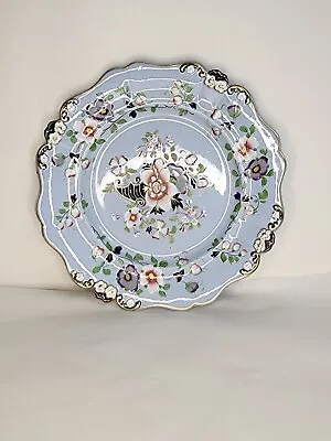 Buy Antique Early 19th C Ridgway Staffordshire Gloucester Shape Scrolled Gilt Plate • 71.15£