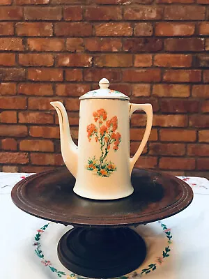 Buy Vintage 30's/40's Grindley Tunstall Coffee/ Teapot Flowers Blue Birds Folley  • 5£
