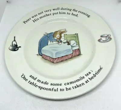 Buy Peter Rabbit Nursery Plate By Wedgwood Plate 7”  - Beatrix Potter Bedtime • 12.52£