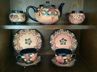 Buy Moorcroft 1993 Oberon Tea Set For Two, Boxed With Two Additional Side Plates • 750£
