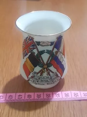 Buy Crested Ware China, Goss, Vase, Flags Of The Allies (R6S4B1) • 15£