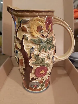 Buy Vintage Indian Tree H.J. Wood Hand Painted Water Pitcher Jug 579 EXCELLENT COND • 11.99£