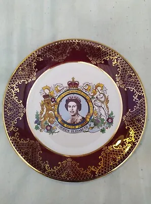Buy Queen Elizabeth II Silver Jubilee 1952 - 1977 Commemorative Plate Falcon Ware • 7.50£
