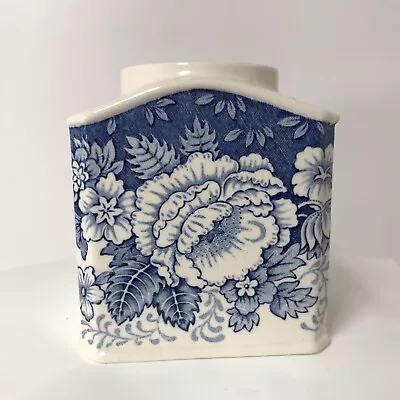 Buy Vintage Masons Crabtree & Evelyn Blue & White Transfer Ware Small Canister 4” • 24£