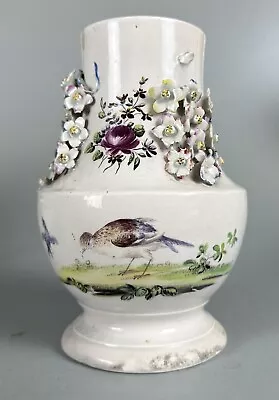Buy Derby C1760 Vase #2 Painted By Cotton Stem Painter. Antique English Porcelain. • 90£