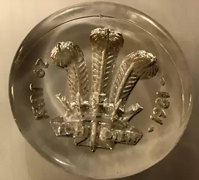 Buy Dartington Glass Royal Wedding July 29th 1981 Collectable Paperweight  • 1.99£