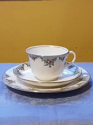 Buy AYNSLEY Vintage Fine Bone China Tea Cup Saucer And Plate Trio Set • 10£