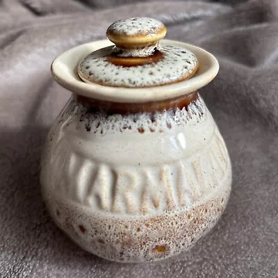Buy Lidded Marmalade  Storage Jar Fosters Blonde Honeycomb Cornish Pottery Free P&p • 14.99£