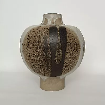 Buy Stylish Large Studio Pottery Stoneware Vase Signed Sally Woolhouse ‘79 (1970s) • 75£