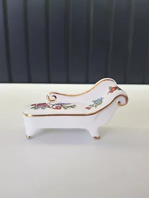 Buy Vintage Aynsley England Fine Bone China Miniature Chaise Lounge • 6.50£