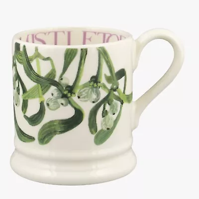 Buy Emma Bridgewater Pottery 1/2 Pint Mug - Mistletoe - New First Quality Flowers • 23.95£