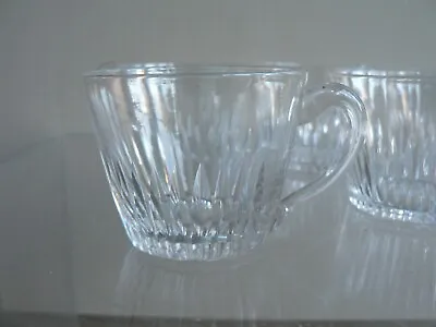 Buy Victorian Crystal Punch Custard Cups Small Glass Handle X 7 • 20£