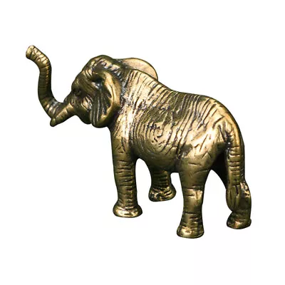 Buy  Brass Elephant Ornament Lucky Statue Table Top Decor Vintage • 9.29£