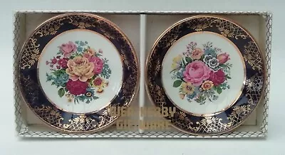 Buy 2 X Vintage Weatherby Falcon Ware Small Dishes Plates Chintzy Floral Pattern • 10.99£