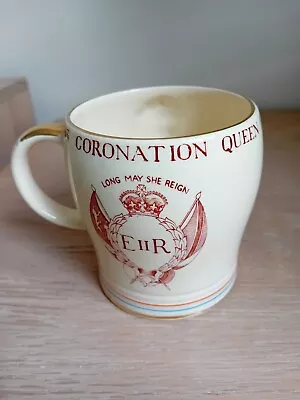 Buy Vintage Coronation Mug 1953 Elizabeth II Crown Devon Pottery  • 3.49£