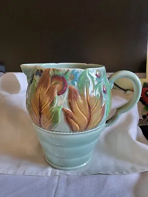 Buy Clarice Cliff Newport Pottery Celadon Leaf & Berry Jug/Water Pitcher 41A 8  Deco • 84.99£