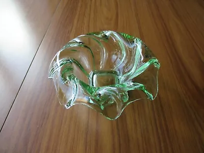 Buy Vintage Art Deco/retro Green Glass Bagley Dish Posy Vase  (kf) • 5£