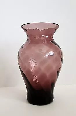Buy Amethyst Purple Art Glass Mini Vase 4  Tall Swirl • 11.51£