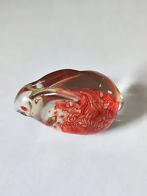 Buy Small Blown Glass Bunny Rabbit Millifiori Paperweight Ornament • 4.49£