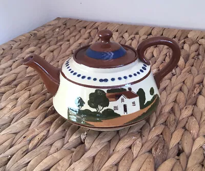 Buy Watcombe Torquay MottoWare Teapot Turn Things Over Till You Come To Bright Side • 3£