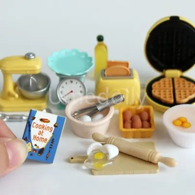 Buy 21x Cooking 1:12TH Scale Dolls House Miniature Kitchen Set Baking Accessories • 6.49£