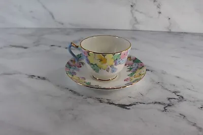 Buy Crown Victorian Fine Bone China Staffordshire England Tea Cup And Saucer • 24.08£