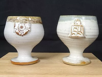 Buy Jenny Harper Viking Motif Goblets. Blacktoft Studio Pottery. (2) • 12.95£