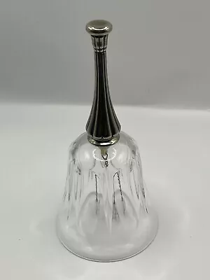 Buy Vintage Glass Bell With Silver Metal Handle • 12.99£