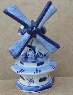 Buy Vintage Retro China Dutch Holland Netherland Delft Ornamental Windmill 5  Blue • 29.95£