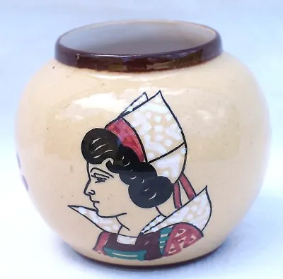 Buy Vintage QUIMPER KERALUC Petite Bretonne Bowl Vase Hand Painted Faience • 23.68£