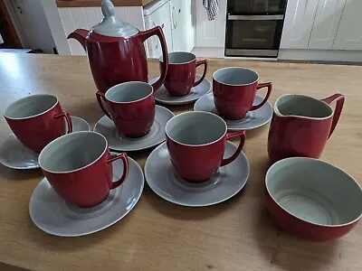 Buy Vintage  Branksome China Two Tone 6 Cup Coffee Set • 40£