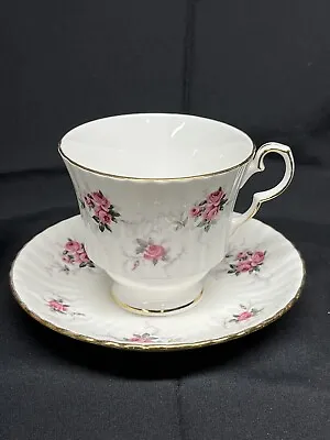 Buy Hammersley Fine Bone China Tea Cup And Saucer Rose Pattern Pre Owned. • 9.48£