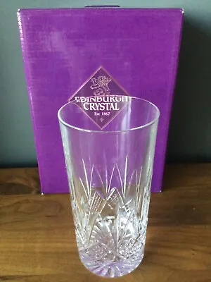 Buy EDINBURGH CRYSTAL SKYE Highball Tall Glass In Original Box FREEPOST Vintage 1990 • 79.99£