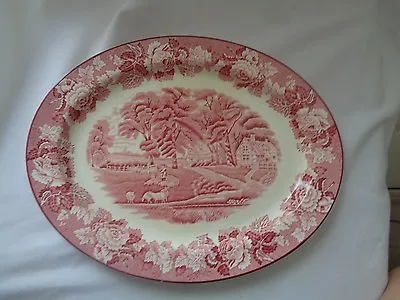 Buy Wood & Sons  Woods Ware   English Scenery Pink Platter  • 33.07£