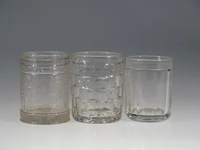 Buy Set Of 3 EAPG Crystal Glass Victorian Pickle Jars C.1880 Set Five • 28.45£
