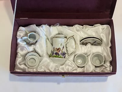 Buy The Queen's Treasures  Fairy  Miniature 8 Piece Porcelain Tea Set W/ Case • 15.44£
