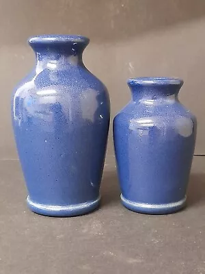 Buy Antique Vintage Ronuk Of Scotland Blue Furniture Polish Pots - Vase VGC  • 30£