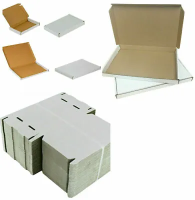 Buy 20x A4 C4 Royal Mail Large Letter Cardboard PIP Mailing Postal Boxes White New • 8.99£