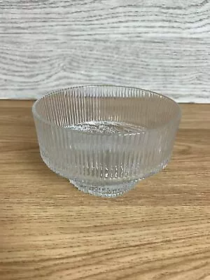 Buy Crinkled Effect Glass Footed Bowl Dish 3  Across  • 12.53£