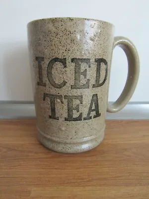 Buy Moira Pottery Large 13.5cm Tall Stoneware Mug Tankard ICED TEA A/f Second (?) • 9.99£
