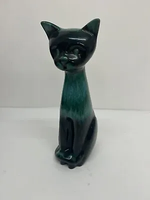 Buy Vintage Large Blue Mountain Pottery  Cat Figurine Canadian Sculpture - B35 • 27.99£